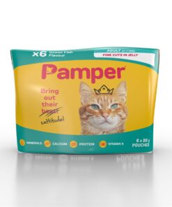 Pamper Ocean Fish Multi-Pack in Jelly Cat food - 6 x 85g