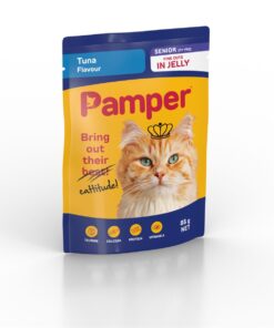 Pamper Senior Wet Cat Food Tuna in Jelly Flavour 85g