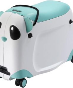 Panda Ride-On Trolley Suitcase - Green
