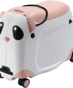 Panda Ride-On Trolley Suitcase - Pink