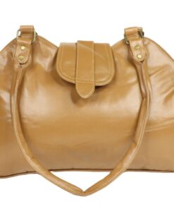 Panther Leather Genuine Leather Ladies Handbag Tan HB3