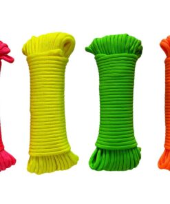 Paracord 550 Type III - 100% Nylon - 15m Lumo 4 Pack