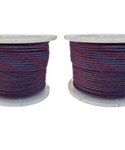 Paracord 550 Type III - 100% Nylon - Blue & Red