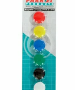 Parrot Circular Magnets 6 Per Card - Assorted