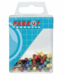 Parrot Map Pins Boxed 100 Assorted