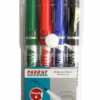 Parrot Whiteboard Marker Slimline x 4 Assorted