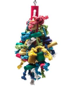 Parrot World Bird Toy Rope & Wood (T-045)
