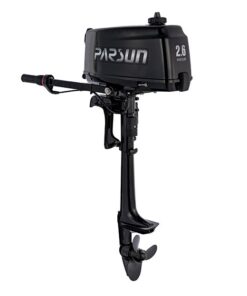 PARSUN Outboard Motor For Boats 2-Stroke Petrol Engine Water Cooling -2.6HP