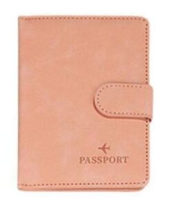 Passport Holder Wallet Cover With RFID Protection - pink