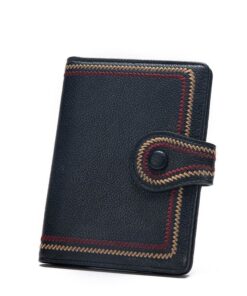 Passport Leather Holder Cover - Black, Yellow
