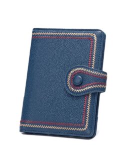 Passport Leather Holder Cover - Blue, Yellow