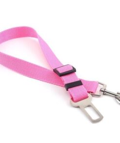 Paw Prints & Curly Tails Seatbelt Clip - Pink