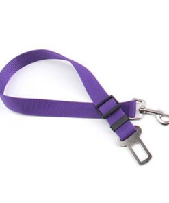 Paw Prints & Curly Tails Seatbelt Clip - Purple