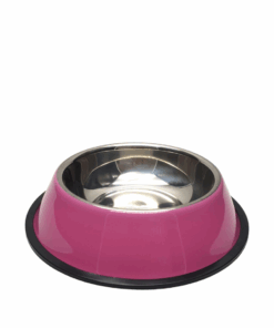 Pawcini Stainless Steel Pet Bowl-Pink - 2 XL