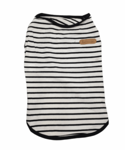 Pawcini Striped Pet Vest - Black - XL