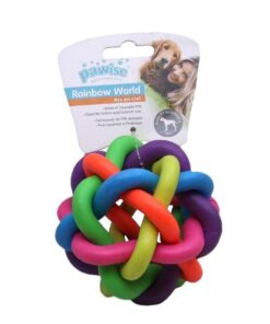 Pawise - Rainbow World Dog Ball - L