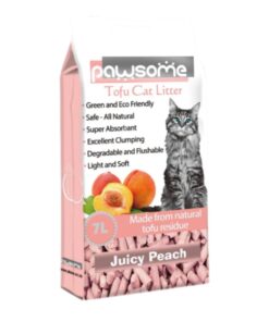 Pawsome Tofu Cat Litter 7L - Juicy Peach