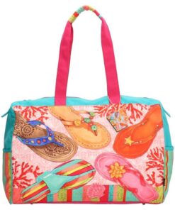 PE-Florence Colourfull Flipflops Ladies Travel Bag - 17029