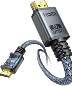 Peachz 8K HDMI Cable Ultra High Speed HDMI Braided Cord - Heavy Duty