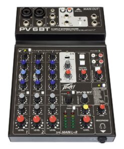Peavey PV 6BT Compact Mixer 6 Channel with Bluetooth