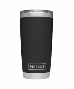 PEISKOS 600ml Vacuum Insulated Flask Leak Proof Tumbler with Lid - Black