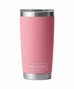 PEISKOS 600ml Vacuum Insulated Flask Leak Proof Tumbler with Lid - Sakura Pink