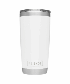 PEISKOS 600ml Vacuum Insulated Flask Leak Proof Tumbler with Lid - White