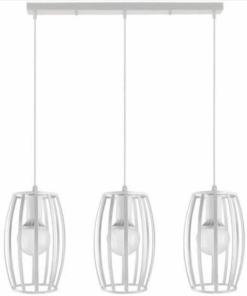 Pendant Light - Row Of Three - White