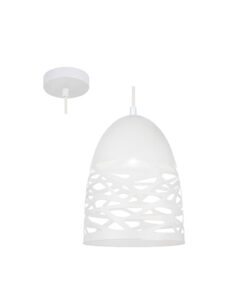 Pendant Metal White E27 - 1x28w