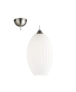 Pendant White Opal Glass - 1xE27