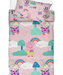 Peppa Pig Rainbow Double Duvet Cover Set