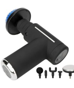 Percussion DeepTissue Massager Hot Compress Ergonomic Muscle Massager-Black