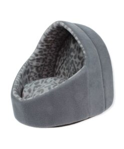 Perfect Pets - Soft Fleece Dog & Cat House Hut - Grey