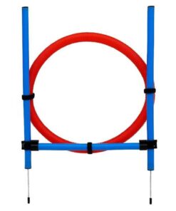 Pet Adjustable Agility Jump Training Hurdle with Jump Hoop (115cm)