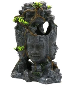 Pet Aquarium Fish Tank Ancient Four-Sided Buddha Hideaway Statue (24CM)