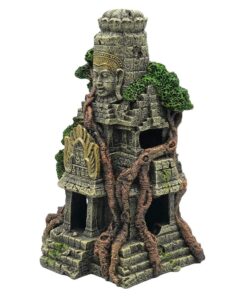 Pet Aquarium Moss Resin Buddha Hideout Cave For Fish Tank 25CM