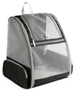 Pet Backpack Carrier Small Cats Dogs Safety Collapsible Comfortable Pet Bag - Black