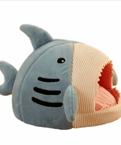 Pet Bed Cartoon Pet House Shark Shape Dog Cat Bed