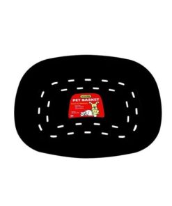 Pet Bed - Pet Accessories - Plastic - Medium - 60cm x 46cm x 18.5cm - Black - M