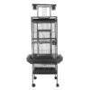 Pet Bird Parrot Black Large Metal Bird Playground Nest Cage (115CM)