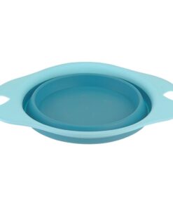 Pet Bowl Flatpack Function - Silicone - Blue