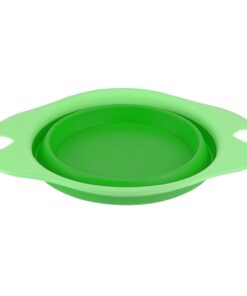 Pet Bowl Flatpack Function - Silicone - Green