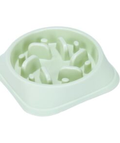 Pet Bowl Slow Feeder Plastic Anti Choking Dog - Green