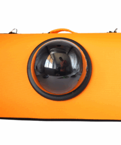 Pet Bubble Capsule Carrier Bag For Transporting Cats And Dogs - Orange