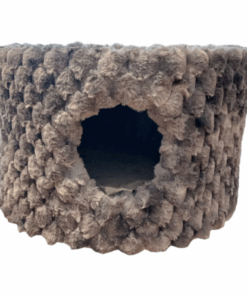 Pet Cacoon - Mottled Grey With Shades of White & Pink