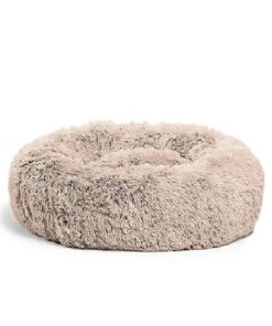 Pet Calming Bed for Dogs Cats Fluffy Round Doughnut Cuddler
