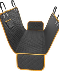 Pet Car Seat Covers Waterproof & Scratch-Proof With Pockets