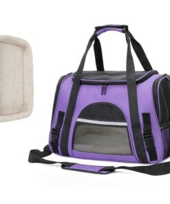 Pet Carrier with Cushion - Medium - Dark Purple