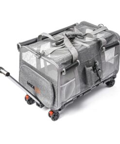 Pet Carrier with Wheels( Two-Compartment Bulkhead )