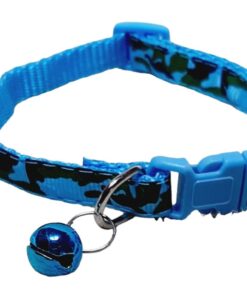 Pet Cat Dog Rabbit Collar With Ball Bell - Blue